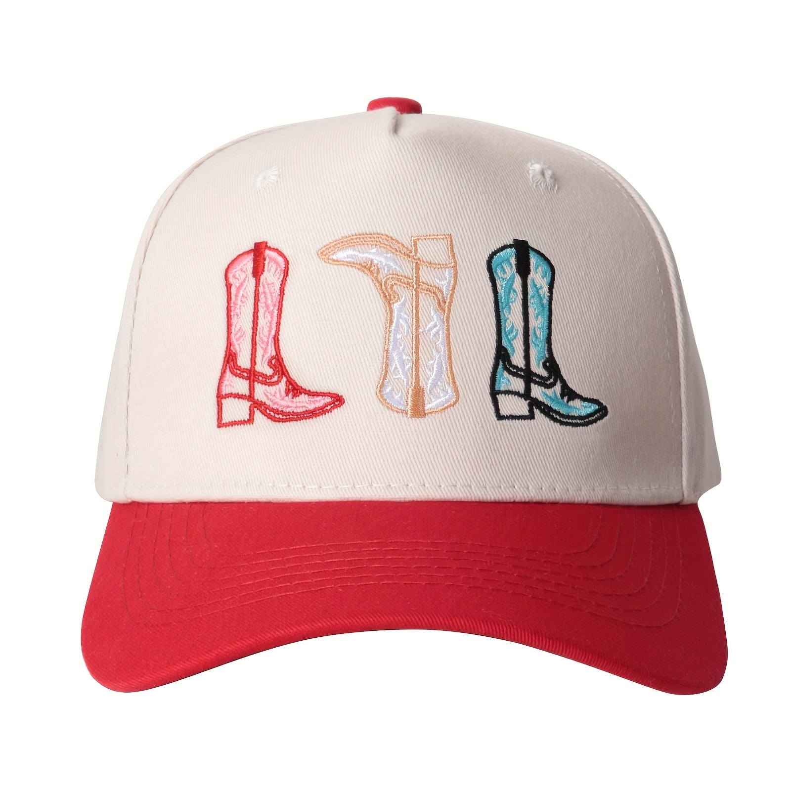 Two Tone Western Trucker Hat Embroidered Country Cap Unisex Embroidered Wifey Two-Toned Trucker Hat main image 4