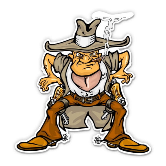 Random Cowboy Sticker Western Cowboy Funny - 3