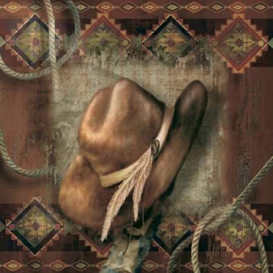 Western Cowboy Hat Canvas Art - Alma Lee (24 x 24)