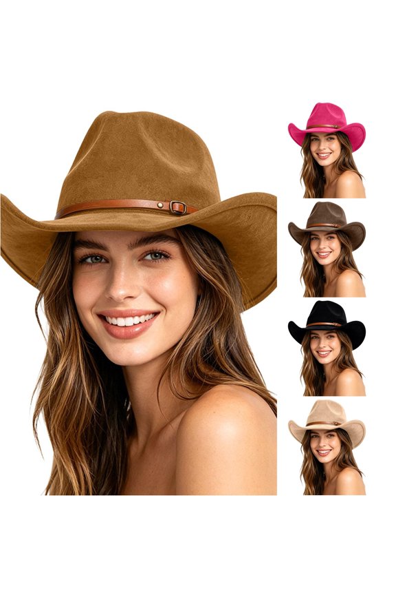 Western Cowboy Hat with Finish for Couples Style Fedora Adult Party Hats and Noise Makers Hats for Cowboy Boots Womens Western Cowboy Hats Cowboy Hats for Women Suede Fringe Shawl Mens Cowboy Hats