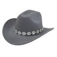 thumbnail image 1 of Western Cowboy Hat For Men And Women Style With Metal Drops Gemstone Net Design Chain For Parties And Fashion Events, 1 of 4