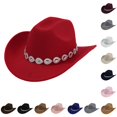 thumbnail image 1 of Western Cowboy Hat For Men And Women Style With Metal Drops Net Design Chain For Parties And Fashion Events, 1 of 4