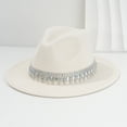 thumbnail image 1 of Western Cowboy Hat For Men And Women With Rhinestone Gemstone Stylish Heart Flat Brim Party Hat Country Dance Accessory, 1 of 3
