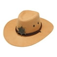 thumbnail image 1 of Western Cowboy Hat For Men Women Vintage Style With Star Buckle Decoration, 1 of 2