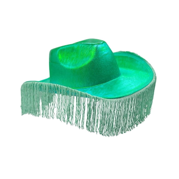 Western Cowboy Hat Shiny Western Cowgirl Hat for Concerts Carnival Role