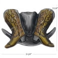 thumbnail image 1 of Western Cowboy Hat and Boots BELT BUCKLE Texas Cowboy Gift cowgirl, 1 of 1