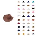 thumbnail image 1 of Western Cowboy Hat for Men Women Brown Cowboy Country Unisex Halloween Classic Roll Up Fedora Hat, 1 of 5