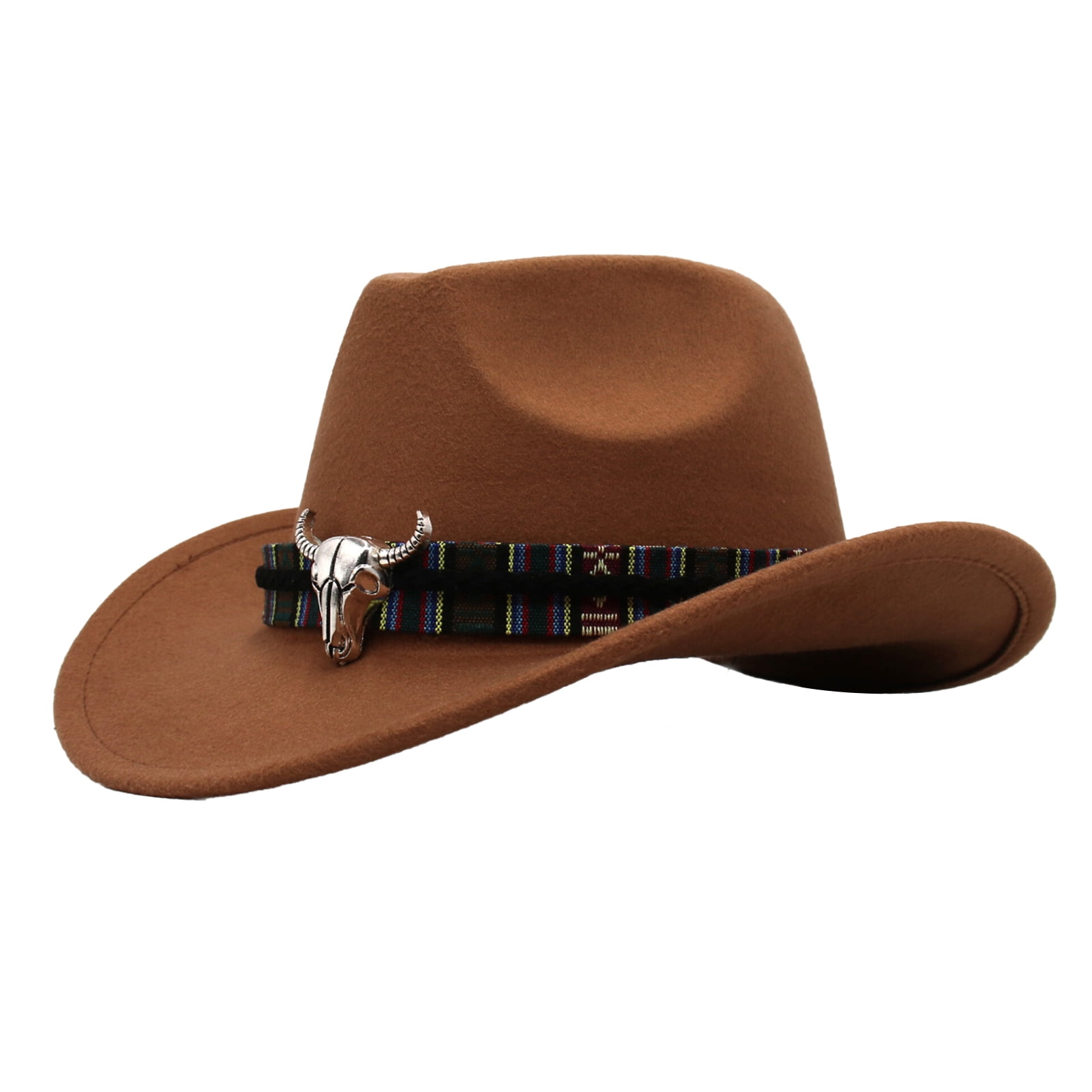 Western Cowboy Hat for Men Women Wide Brim Sun Protection 