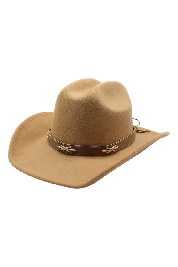 Western Cowboy Hat for Women Men Adjustable Wide Brim Sun Outdoor Rancher Style Hat Durable Lightweight Design