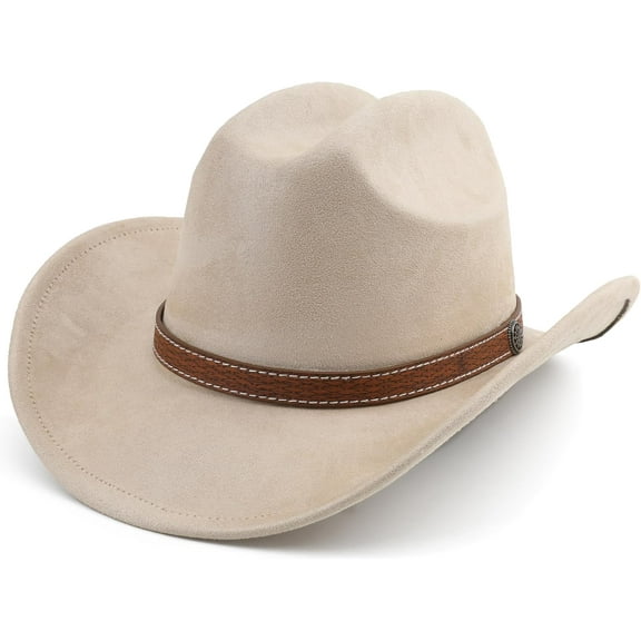 Western Cowboy Hat for Women Men Small Short Wide Brim Beach Cowgirls Cattleman Cowboys Hats