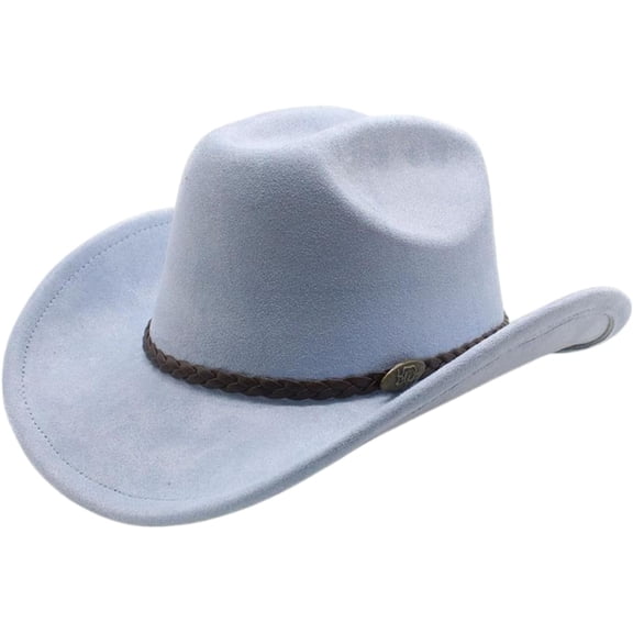 Western Cowboy Hat for Women Men Wide Brim Beach Cowgirls Cattleman Cowboys Hats