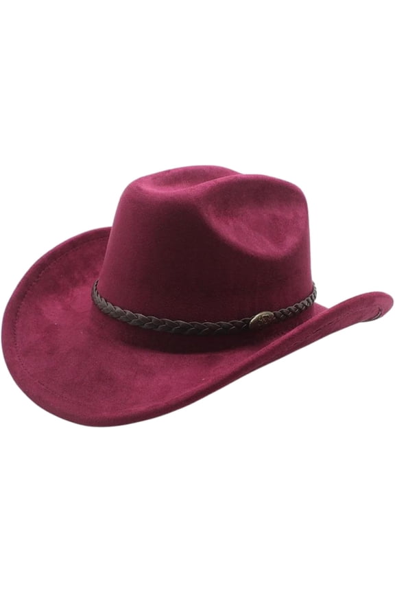Western Cowboy Hat for Women Men Wide Brim Beach Cowgirls Cattleman Cowboys Hats