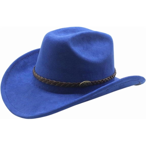 Western Cowboy Hat for Women Men Wide Brim Beach Cowgirls Cattleman Cowboys Hats