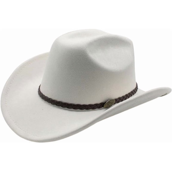 Western Cowboy Hat for Women Men Wide Brim Beach Cowgirls Cattleman Cowboys Hats
