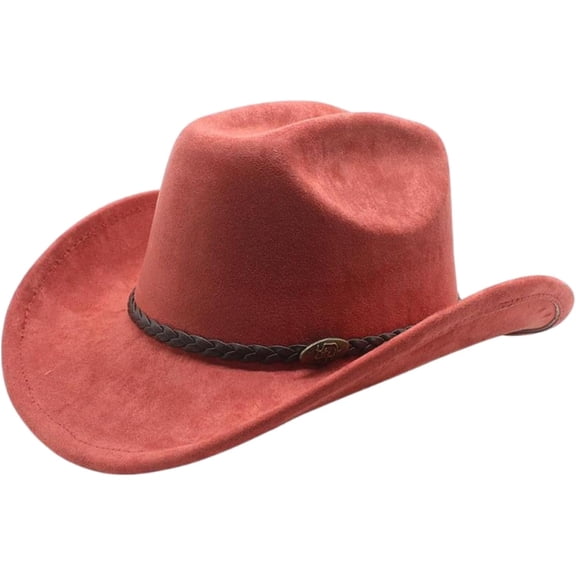Western Cowboy Hat for Women Men Wide Brim Beach Cowgirls Cattleman Cowboys Hats