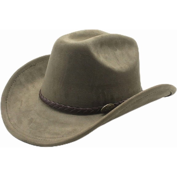 Western Cowboy Hat for Women Men Wide Brim Beach Cowgirls Cattleman Cowboys Hats