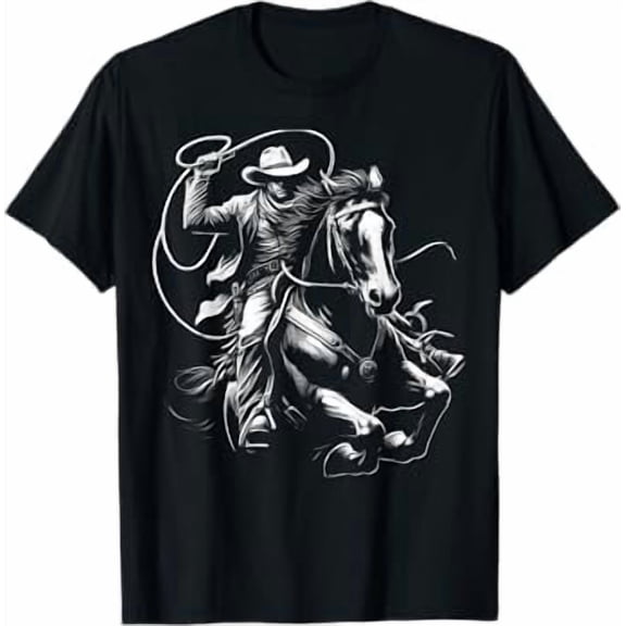 Western Cowboy Horse Rodeo T-Shirt
