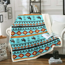Deer Hunter Blanket 50 x60 Southwestern Aztec Western Throw Blanket Bohemian Dreamcatcher Fleece Blanket Moose Reindeer Indian Tribal Geometry Blanket Country Farmhouse Rustic Room Decor Walmart