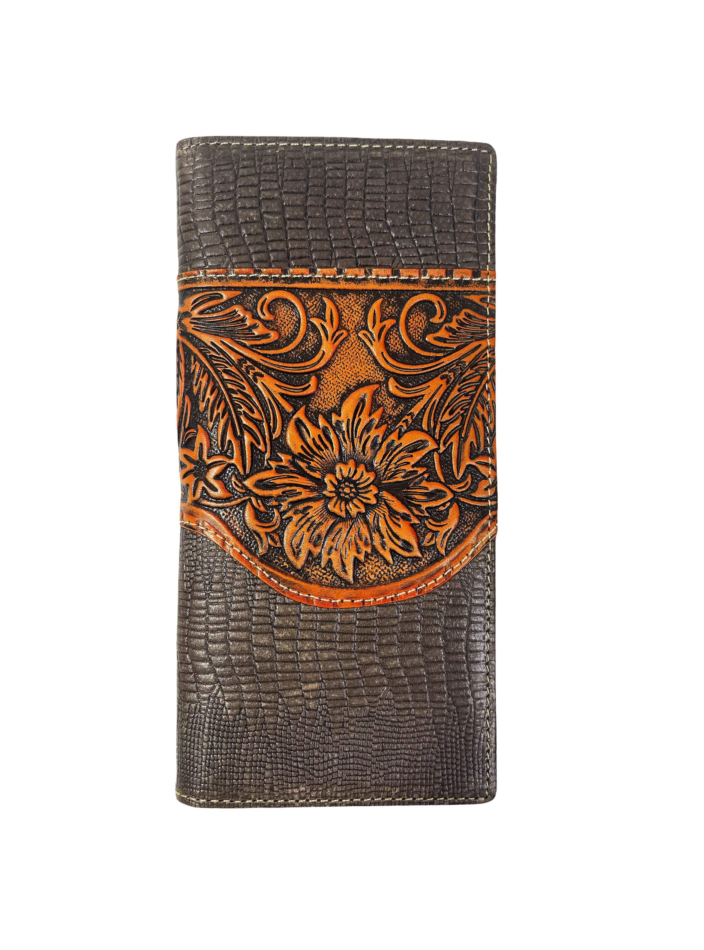 Western Cowboy Leather Long Wallets for Rodeo Star - Walmart.com