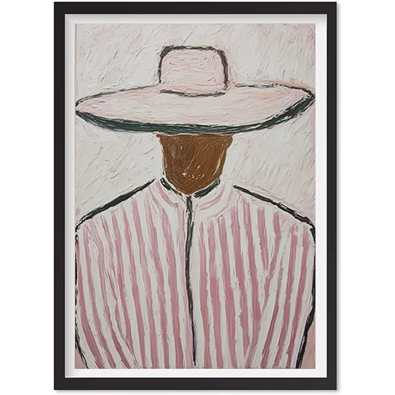 Western Cowboy Oil Painting Abstract Man And Woman Wall Art Modern Abstract Art, Matte Canvas Stretched, Posters for Room Bedroom Living Room Bathroom Wall Decor, Posters & Art Prints, Gift.