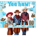 thumbnail image 1 of Western Cowboy Party Photo Props, Yee Haw First Radeo Birthday Decoration Boy Photo Frame for Wild West Cowboy Birthday Baby Shower Party, 1 of 6