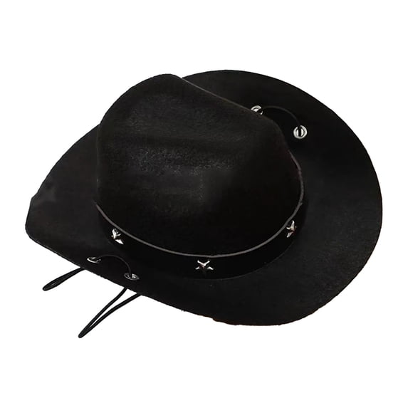 Western Cowboy Pet Hat for Dogs Cats Sunshade Birthday Party Accessory Mini Hat