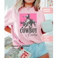 thumbnail image 1 of Western Cowboy Pink Rodeo Shirt, Vintage Inspired Graphic Tee, Retro Western T-Shirt for Women, 1 of 5