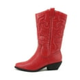 thumbnail image 1 of Western Cowboy Pointed Toe Knee High Pull On Tabs Boots, 1 of 4
