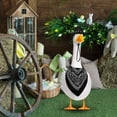 thumbnail image 1 of Western Cowboy Porch Goose Outfits for 23"/ 17'' Lawn Cement Goose Statue Clothes - Western Cowboy Theme Hat with Bandana Scarf -Outdoor Garden Patio Yard Decor(Black), 1 of 5