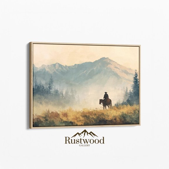 Western Cowboy Print Country Montana Sunset Decor Jtj3