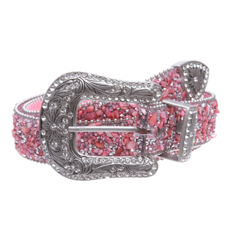 Western Cowboy Rhinestone Bling Mesh Stone Belt - Multi  display picture 1