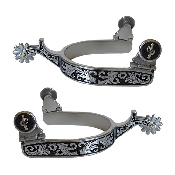 Western Cowboy Spur with Rowel Mens Roping Spur Horse Riding Accessories