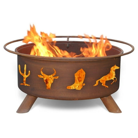 Western Cowboy Steel Fire Pit by Patina Products