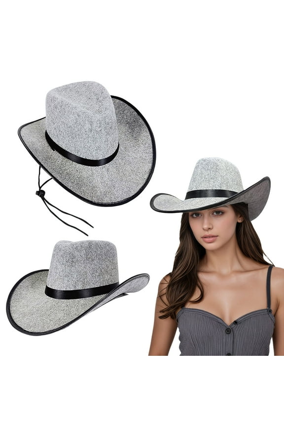 Western Cowboy Style Hat Gray Vintage Style Rolled Bowler Hat Hats for Women Light up Cowboy Hat Cowboy Hat Women Mini Hats Cowboy Hat Stretcher And Cowboy Hats Boot Jewelry for Womens Cowboy Boots