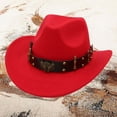 thumbnail image 1 of Western Cowboy Style Hat Jazz Bowler Hat With Decoration Ethnic Style Hat Party Hats for Adults Cowboy Party Hats Bulk Western Wear for Men Hats Cowboys Hat 7 5/8 Mens Outback Hats with Brims Big, 1 of 3
