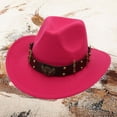 thumbnail image 1 of Western Cowboy Style Hat Jazz Bowler Hat With Decoration Ethnic Style Hat Party Hats for Adults Cowboy Party Hats Bulk Western Wear for Men Hats Cowboys Hat 7 5/8 Mens Outback Hats with Brims Big, 1 of 3