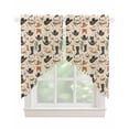 thumbnail image 1 of Western Cowboy Swag Valances for Windows, Country Vintage Art Boots Desert Rod Pocket Sheer Valances for Small Windows, Swag Toppers Light Filtering for Kitchen Living Room 2 Panels 28''x36'', 1 of 5