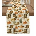 thumbnail image 1 of Western Cowboy Table Runner Cotton Linen 72 Inch Holiday Dresser Scarves, Vintage Brown Desert Botanical Tablerunner for Kitchen Coffee Dining Bedroom Home Living Room Dinner Scarf Décor 13''x72'', 1 of 9