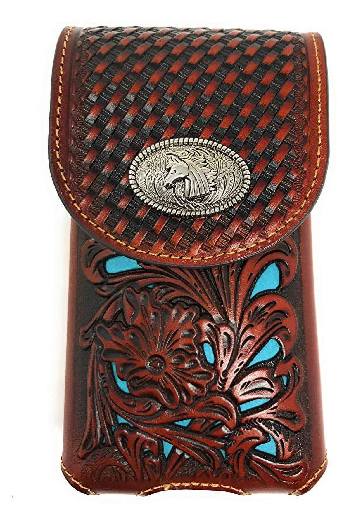 Western leather phone clearance holster
