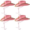 thumbnail image 1 of Western Cowboy and Cowgirl Hats for Kids, Pink Sparkly (4 Pack), 1 of 8