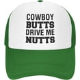 thumbnail image 1 of Western Cowboy hat Cowboy Butts Drive Me Nuts Gifts Trucker Hat Mens Trucker Hats Womens Mesh Snapback Trucker Cap, 1 of 9