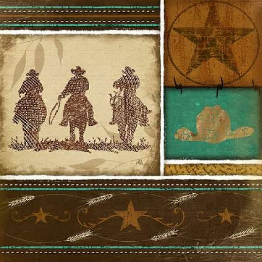 Western Cowboys Canvas Art - Jennifer Pugh (24 x 24)