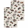 thumbnail image 1 of Western Cowboys Kitchen Dish Towels for Drying Dishes Set of 2, Beige Vintage Country Cactus Waffle Weave Microfiber Hand Tea Bathroom Towels Quick Dry & Absorbent Towel 15.7x23.6, 1 of 7