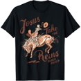 thumbnail image 1 of Western Cowgirl Christ Take The Reins Christian Rodeo Vintage T-Shirt Western Take The Reins Christian Rodeo, 1 of 5