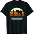 thumbnail image 1 of Western Cowgirl Halter Horse Retro Sunset Vintage Style T-Shirt, 1 of 3