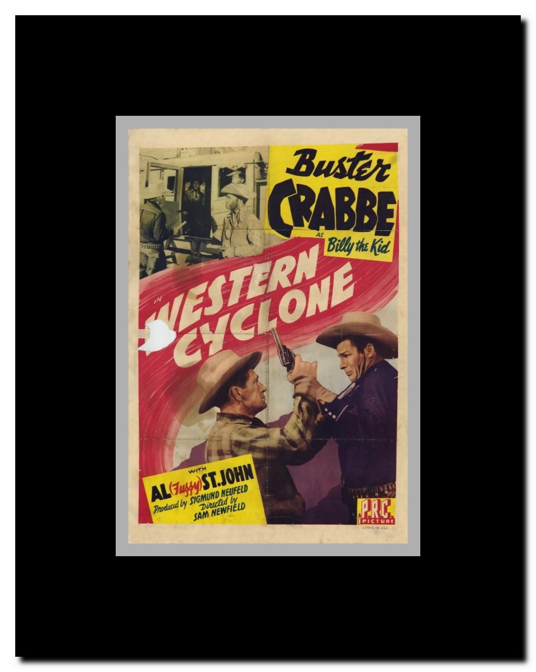 Western Cyclone Framed Movie Poster