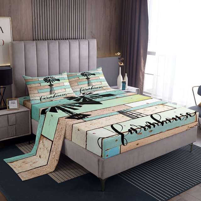 Western Decor Bed Sheets Set Southwestern Rustic Sheet Set Twin Size