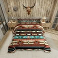 thumbnail image 1 of Western Decor Comforter Aztec Comforter Set Cowboy Cowgirl Southwestern Bedding Set Rustic Farmhouse Country Bedroom Decor Bohemian Tribe Arrow Retro Quilt Set King Size 3Pcs, 1 of 8