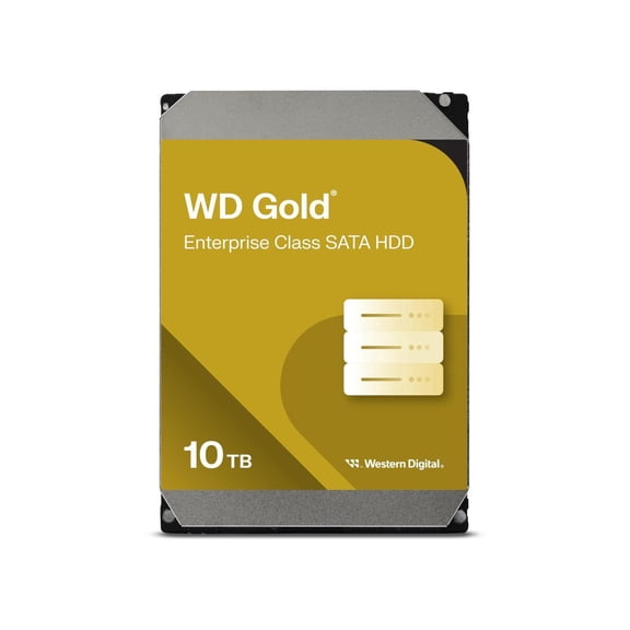 WD Gold 10 TB Hard Drive - 3.5" Internal - SATA (SATA/600) - 7200rpm WD103KRYZ