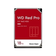 Western Digital 18TB WD Red Pro NAS Internal Hard Drive HDD - 7200 RPM, SATA 6Gb/s, CMR, 512MB Cache, 3.5 - WD181KFGX
